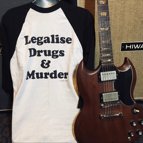 ELECTRIC WIZARD rare baseball tee LEAGALISE DRUGS - Picture 2 of 7